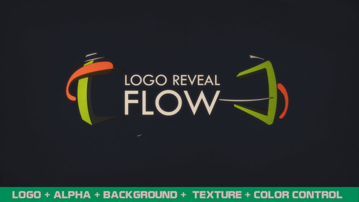 Smooth Flowing Abstract Logo Reveal Animation, Logo Stings ft. logo